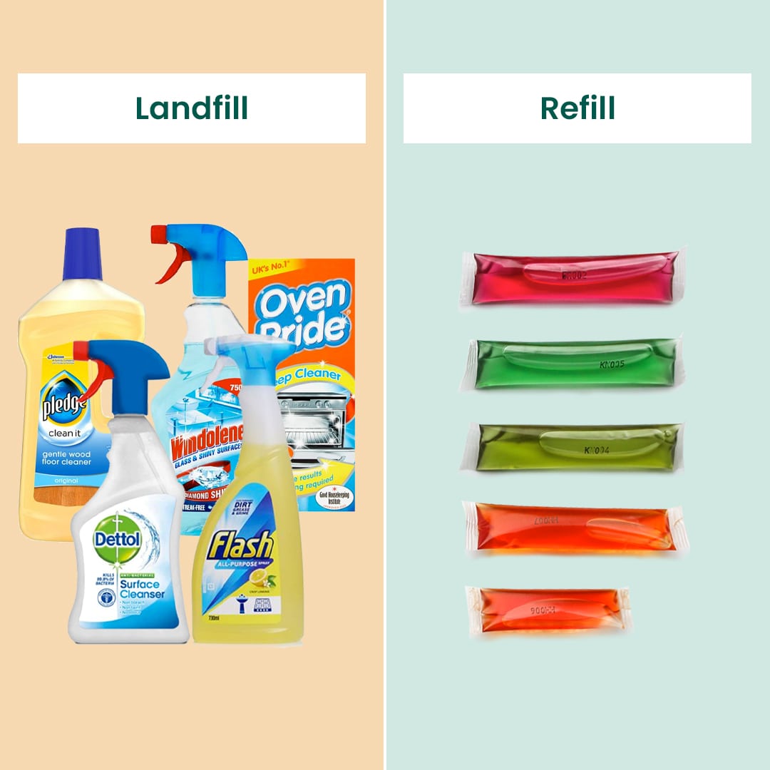 EcoVibe Plastic-Free Cleaning Refills - Antibacterial