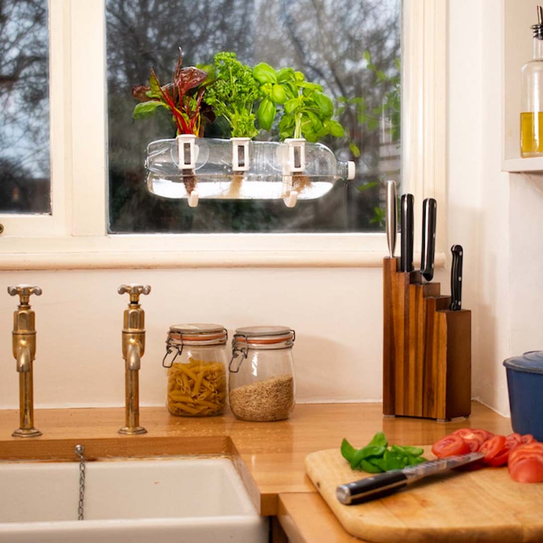 Bottle Farm Indoor Herb Garden
