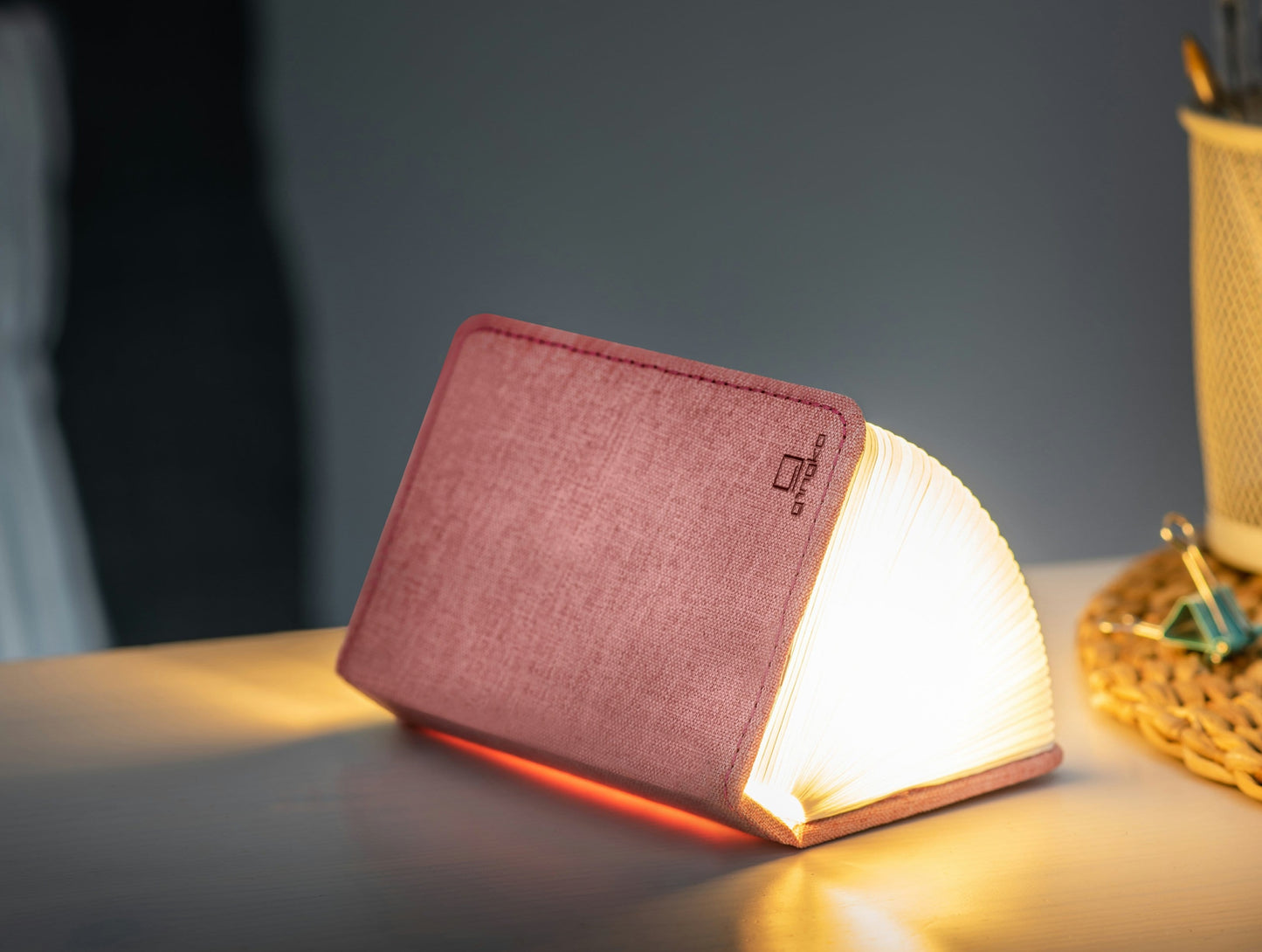 Gingko Linen Fabric Smart Book Light *Red Dot Design Award Winner* - ShopGreenToday