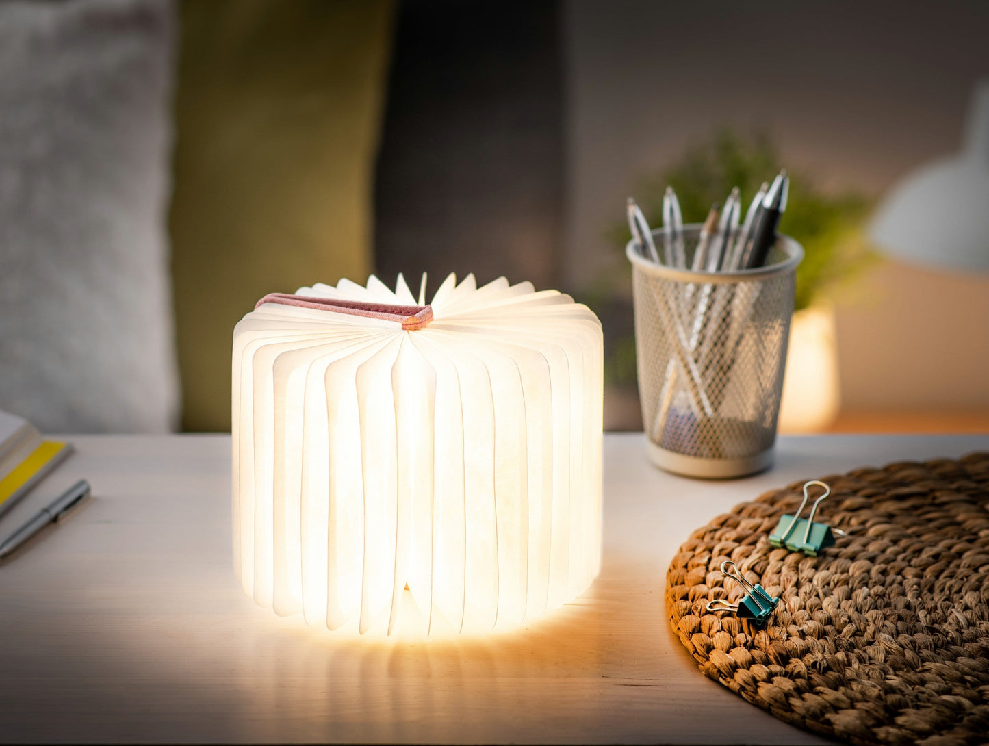 Gingko Linen Fabric Smart Book Light *Red Dot Design Award Winner* - ShopGreenToday