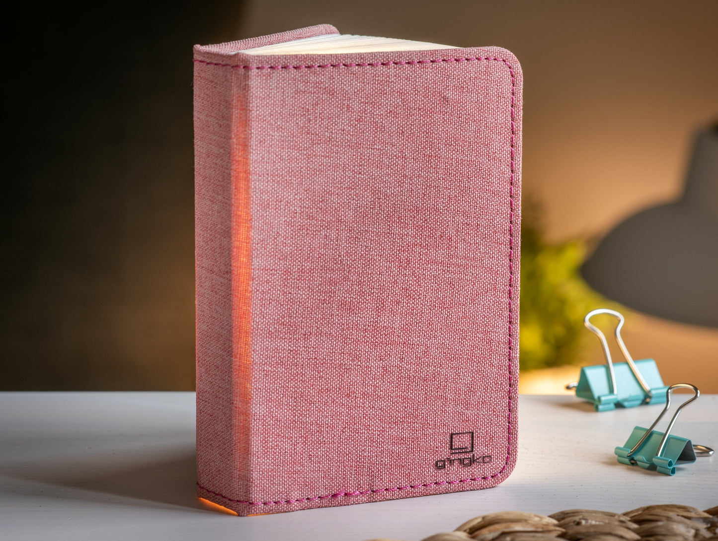 Gingko Linen Fabric Smart Book Light *Red Dot Design Award Winner* - ShopGreenToday