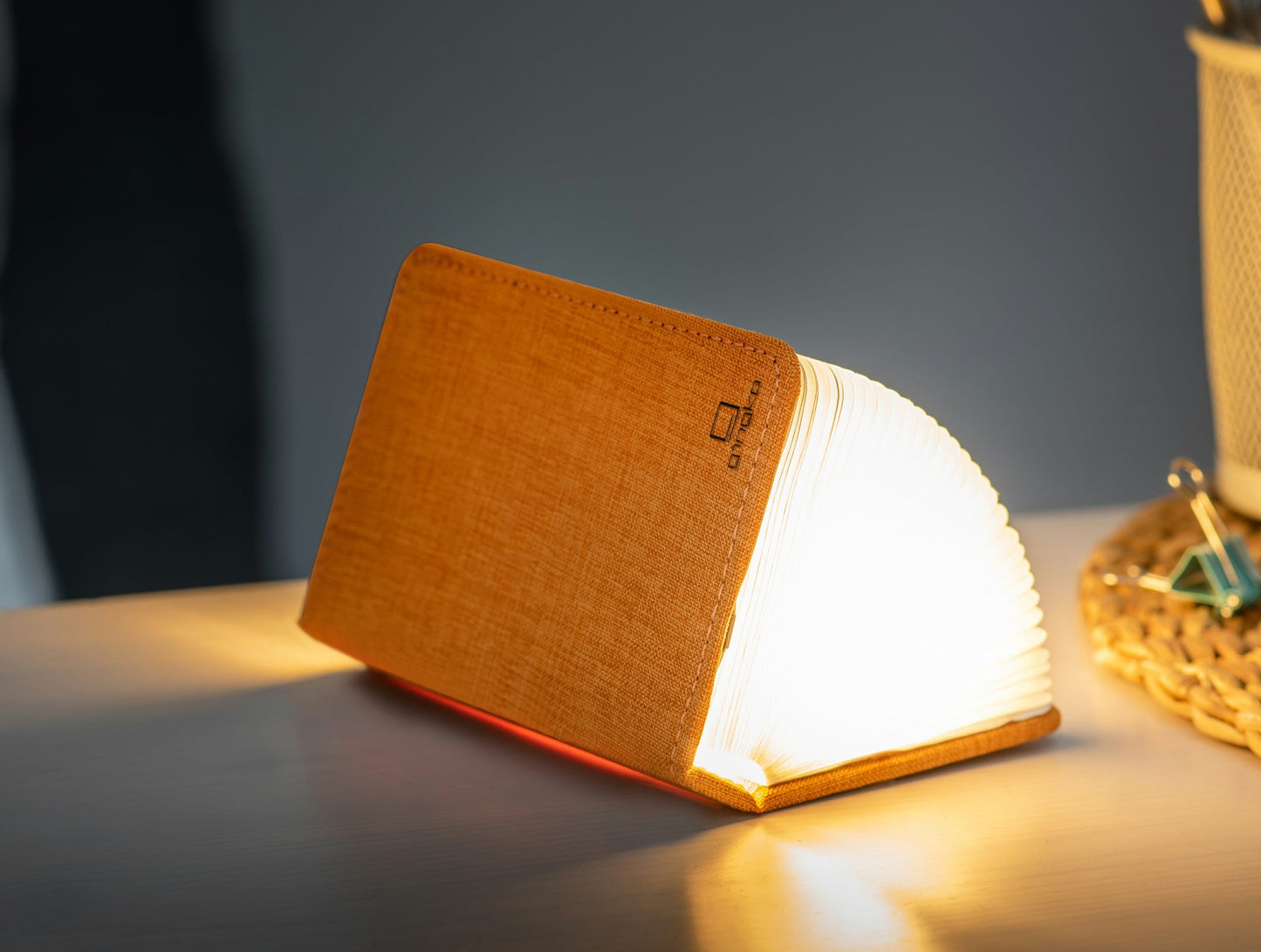 Gingko Linen Fabric Smart Book Light *Red Dot Design Award Winner* - ShopGreenToday