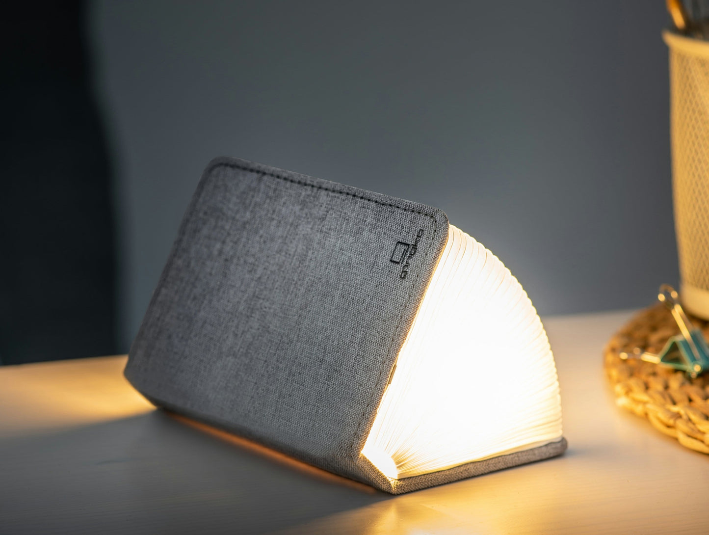 Gingko Linen Fabric Smart Book Light *Red Dot Design Award Winner* - ShopGreenToday
