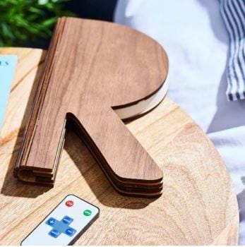 The R Space Lamp - Natural Walnut - ShopGreenToday