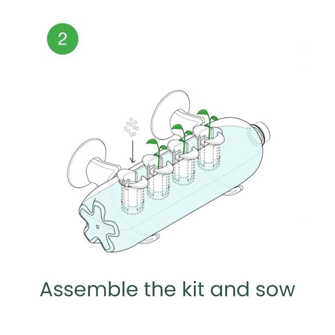 Bottle Farm Indoor Herb Garden