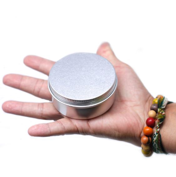 Aluminium Round Tin with Screw Top - 70 x 35mm - ShopGreenToday