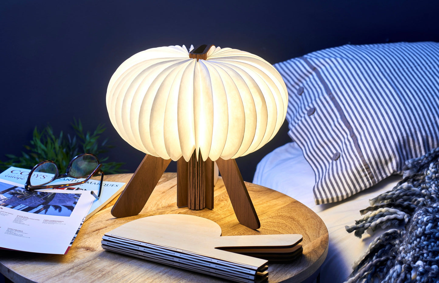 The R Space Lamp - Natural Walnut - ShopGreenToday