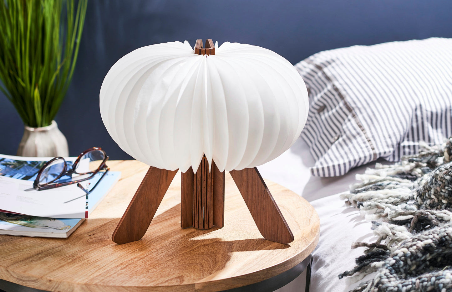 The R Space Lamp - Natural Walnut - ShopGreenToday
