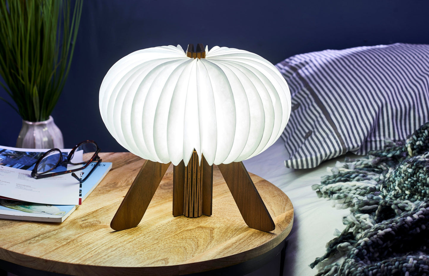 The R Space Lamp - Natural Walnut - ShopGreenToday