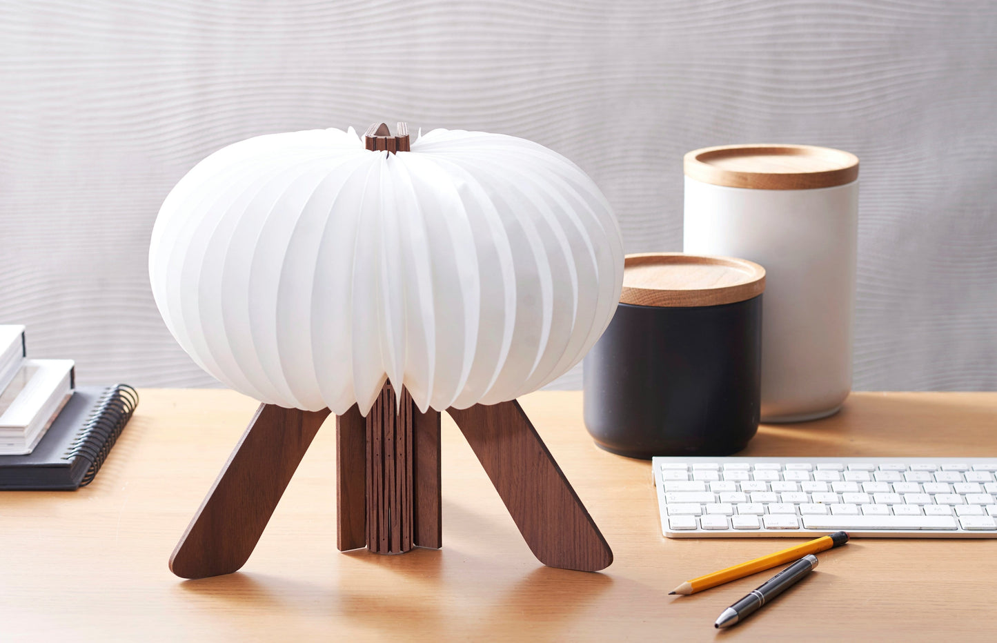 The R Space Lamp - Natural Walnut - ShopGreenToday