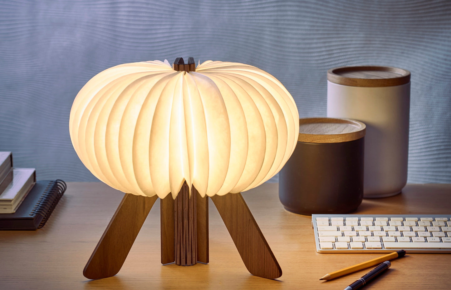 The R Space Lamp - Natural Walnut - ShopGreenToday