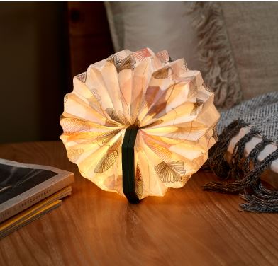 Gingko Velvet Accordion Lamp