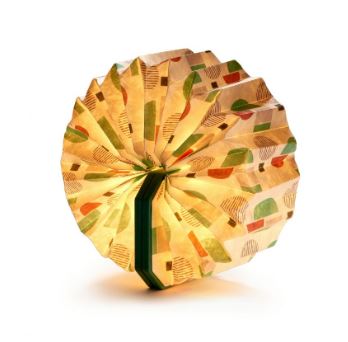 Gingko Velvet Accordion Lamp