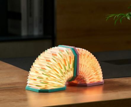 Gingko Velvet Accordion Lamp