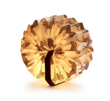 Gingko Velvet Accordion Lamp