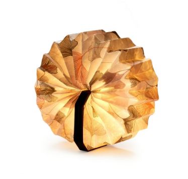 Gingko Velvet Accordion Lamp