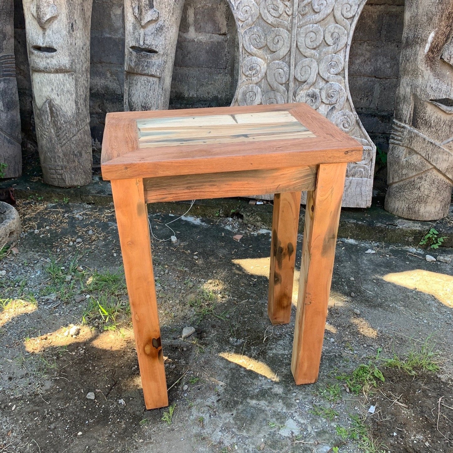 Tall Table - Display Stand - Recycled Wood - ShopGreenToday