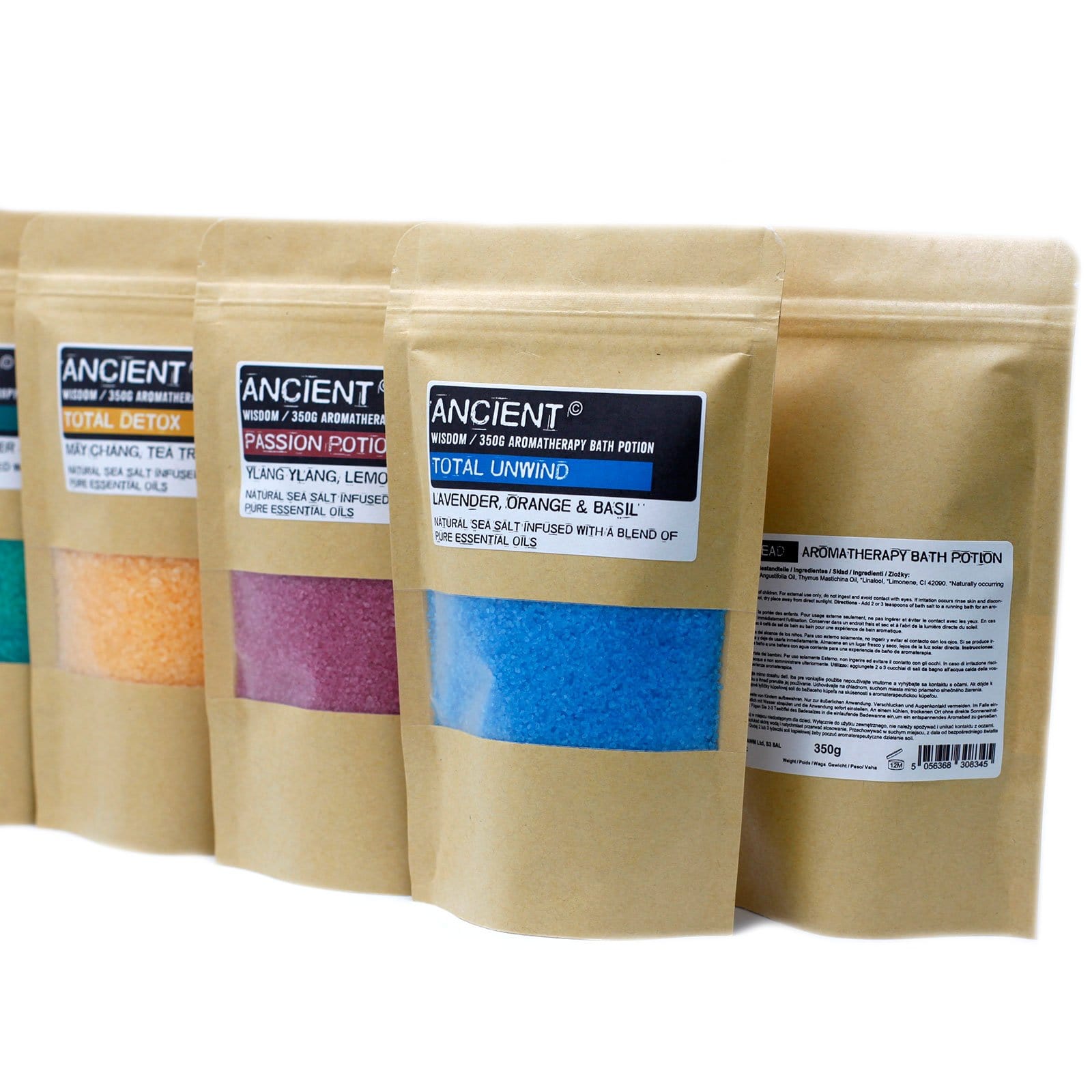 Aromatherapy Bath Potions in Kraft Bag 350g - ShopGreenToday