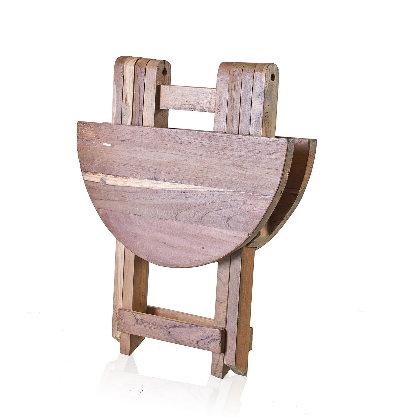 Round Folding Coffee Table - Recycled Teak Wood - ShopGreenToday