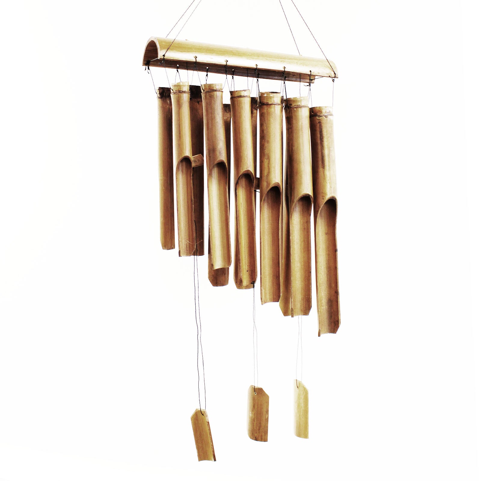 Bamboo Windchime - Natural finish - 12 Large Tubes - ShopGreenToday