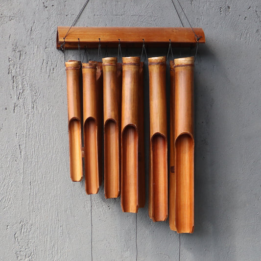 Bamboo Windchime - Natural finish - 12 Large Tubes - ShopGreenToday