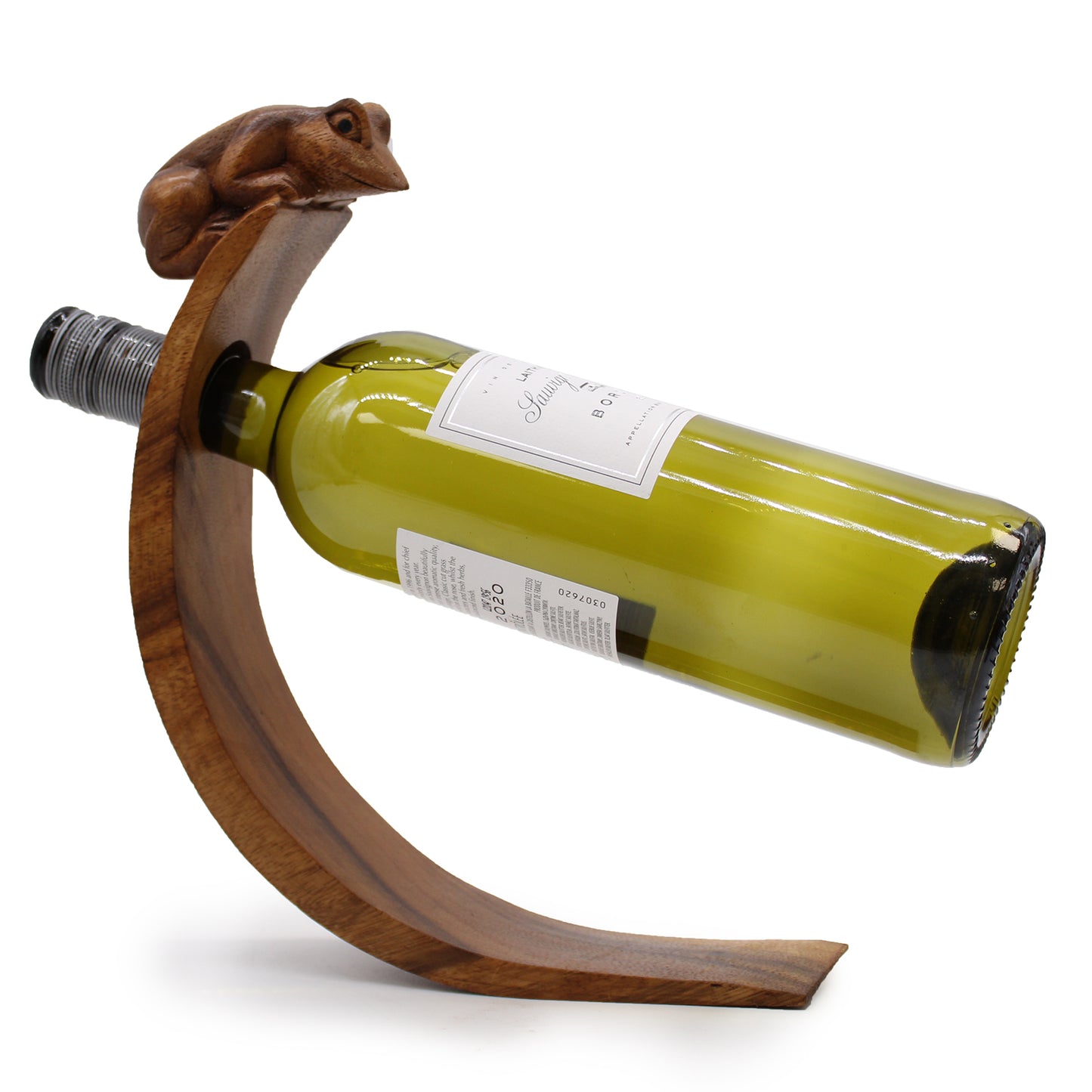 Suar Wood Balance Wine Holders - 6 x 20 x 27cm