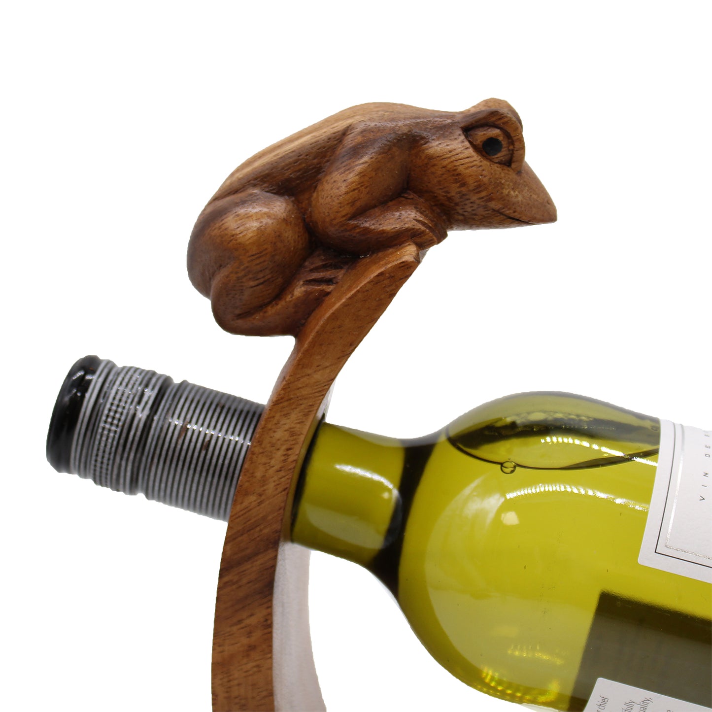 Suar Wood Balance Wine Holders - 6 x 20 x 27cm
