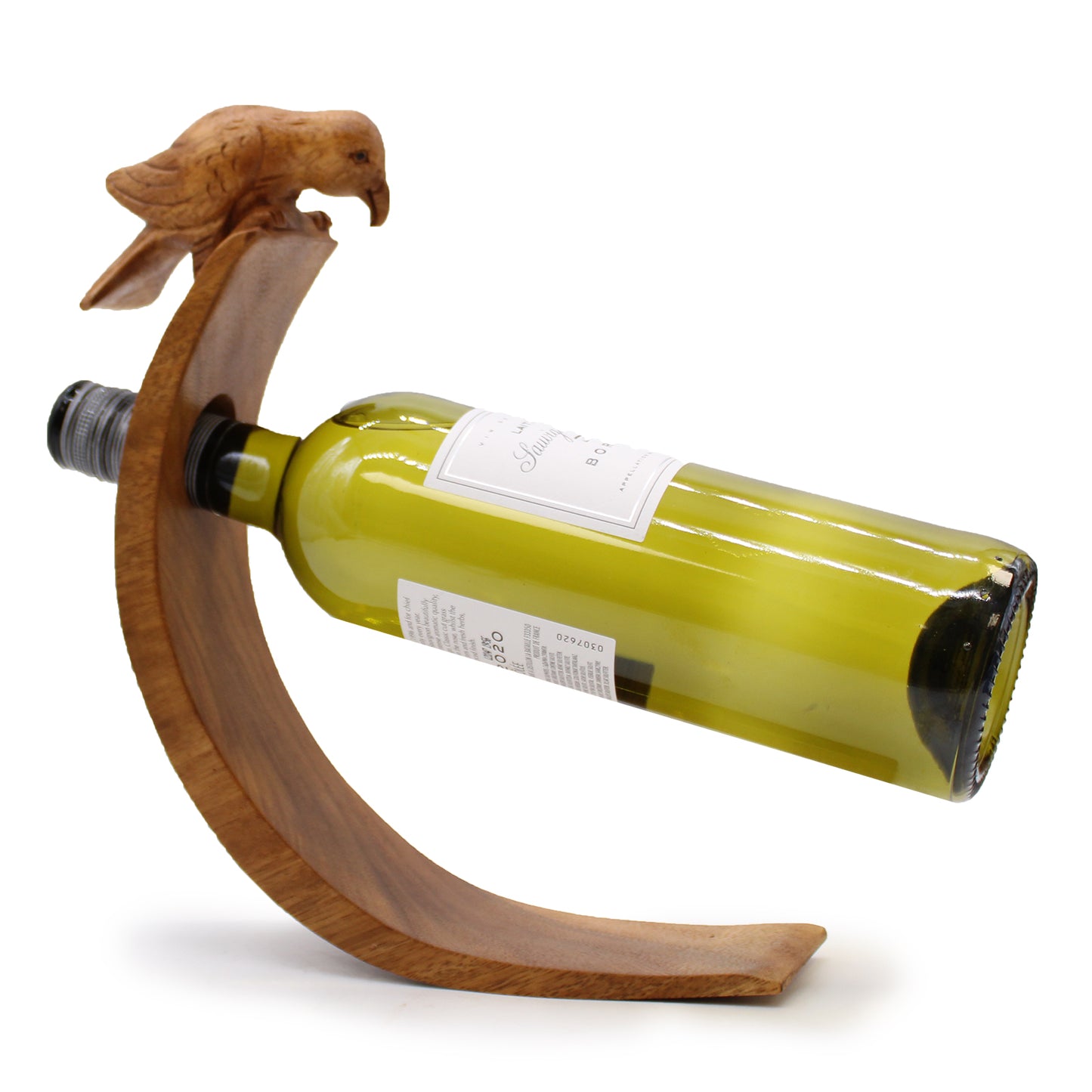 Suar Wood Balance Wine Holders - 6 x 20 x 27cm