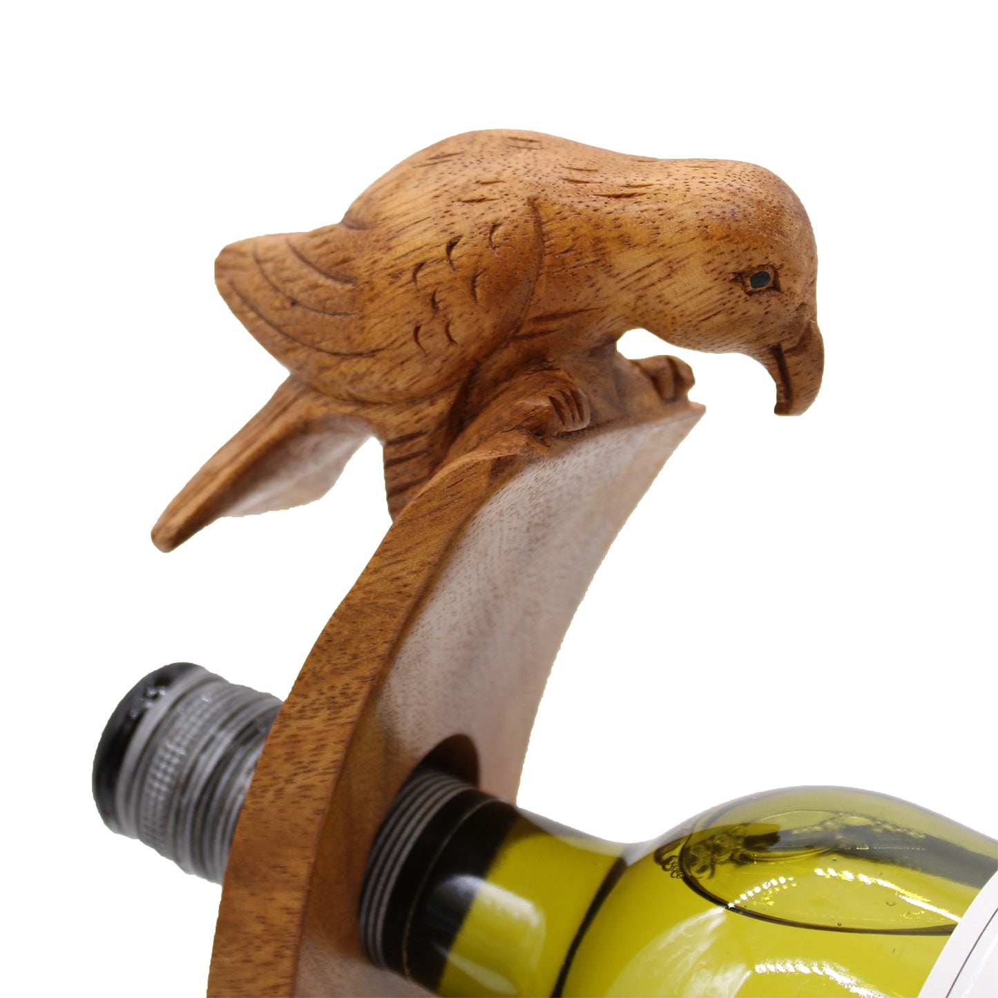 Suar Wood Balance Wine Holders - 6 x 20 x 27cm