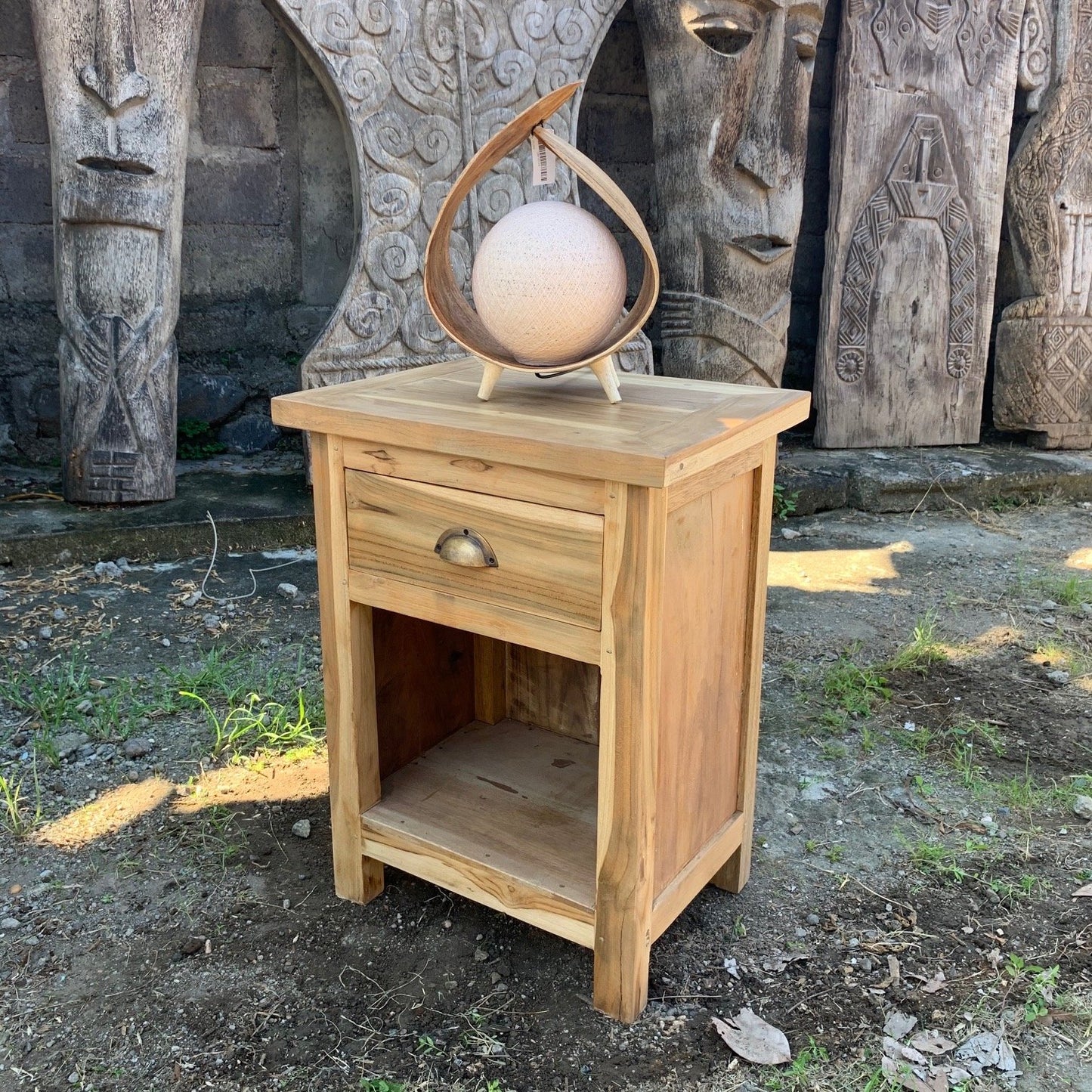 Bedside Table - Classic - Recycled Wood - ShopGreenToday