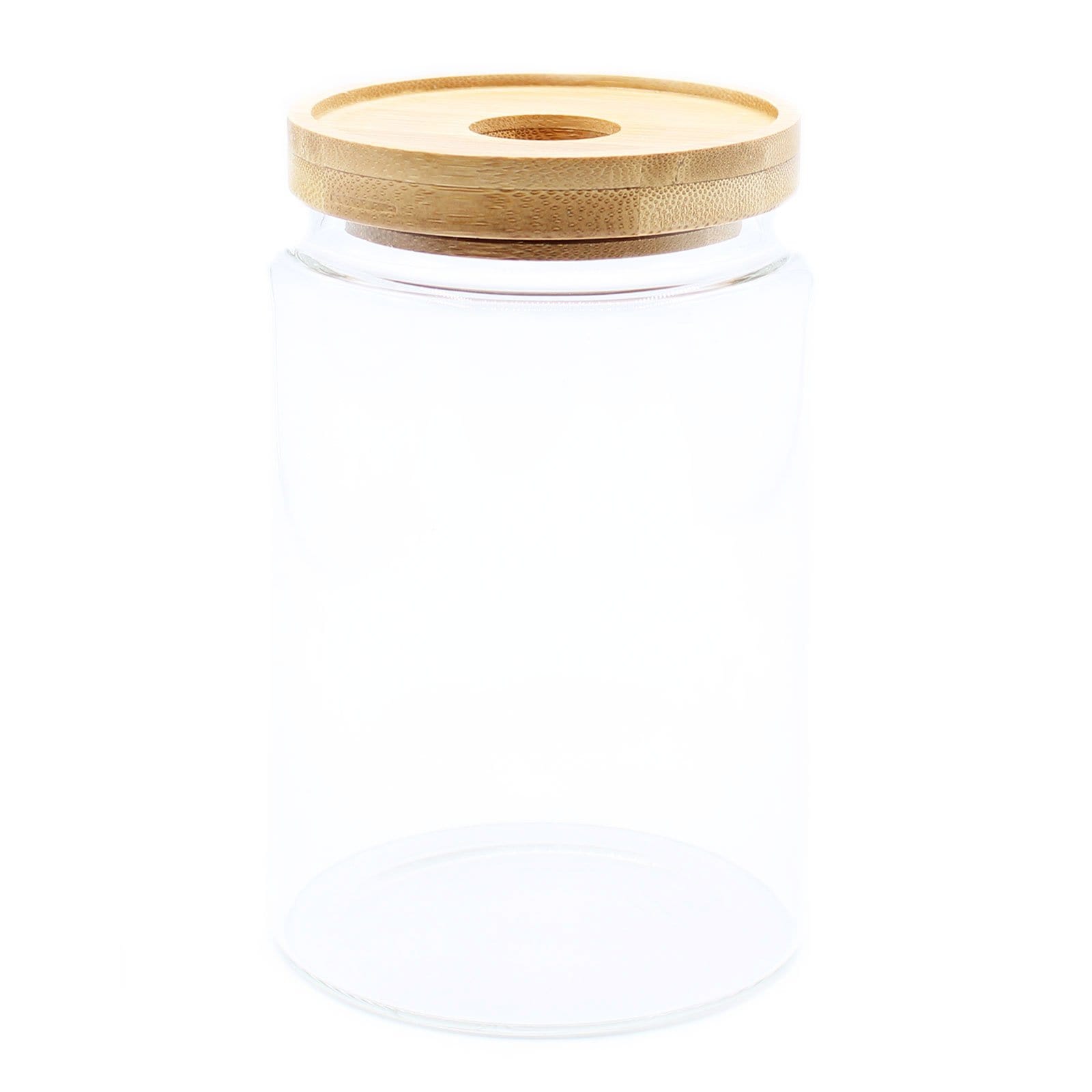 Cottage Bamboo Glass Jars - Various Sizes - ShopGreenToday