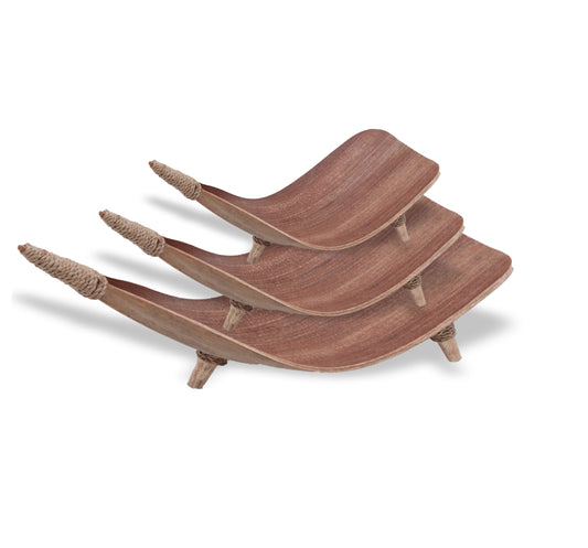 Coconut Leaf Fruit Bowl Sets of 3