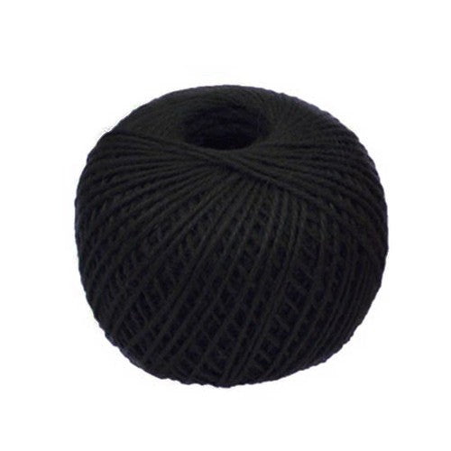 Jute 3 Ply Twine - 60 Meters - Black - ShopGreenToday