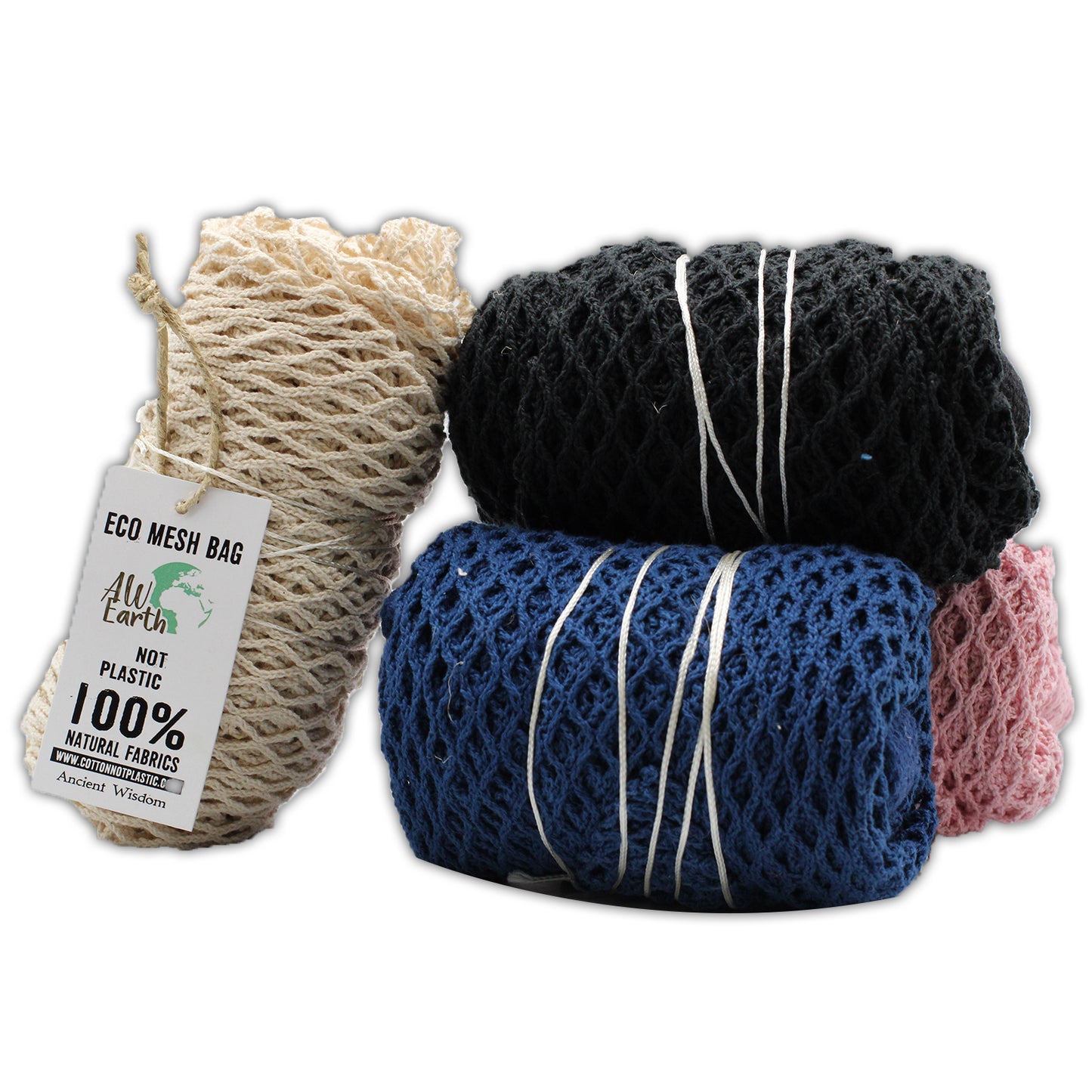 Pure Cotton Mesh Bags - ShopGreenToday
