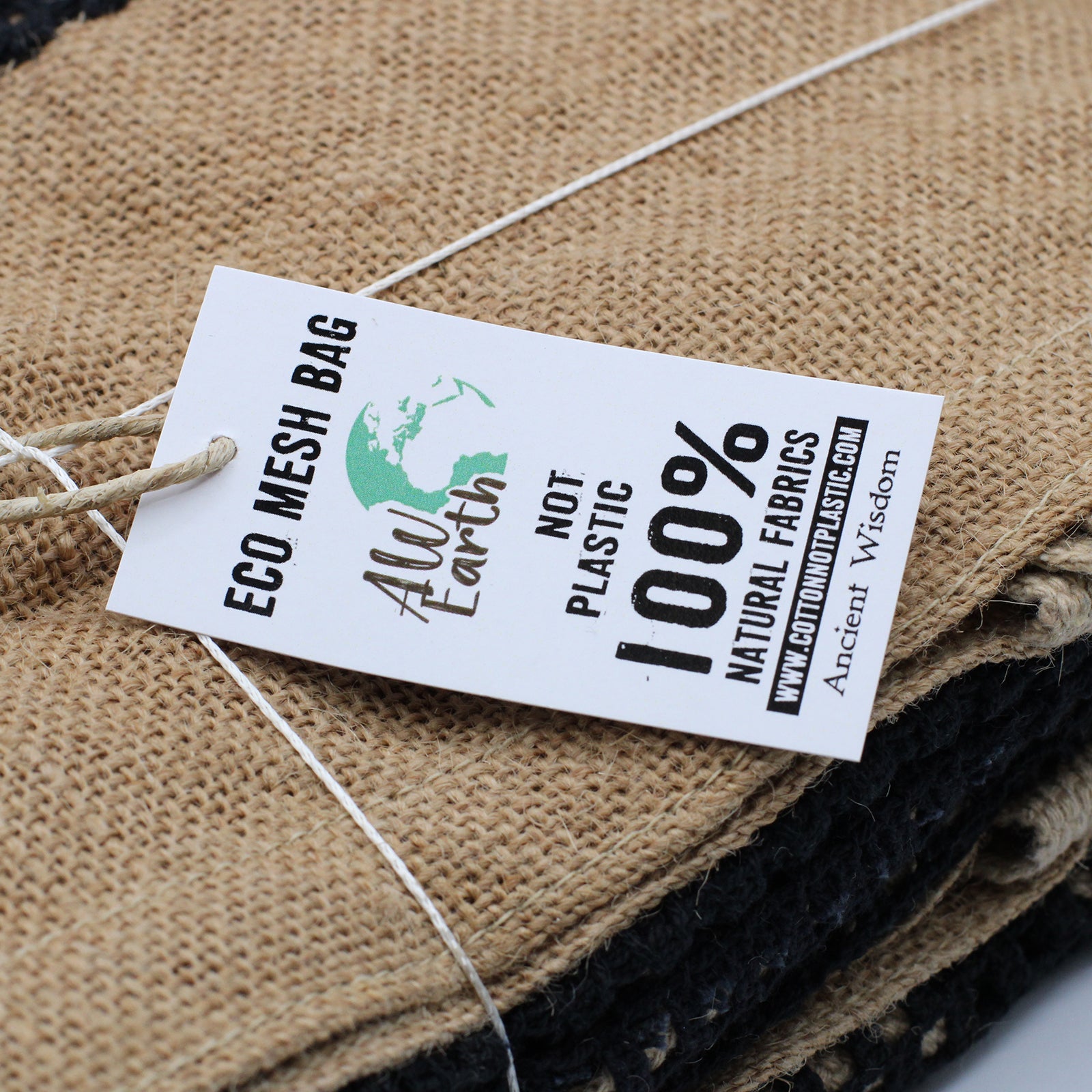 Pure Soft Jute & Cotton Mesh Bags - ShopGreenToday