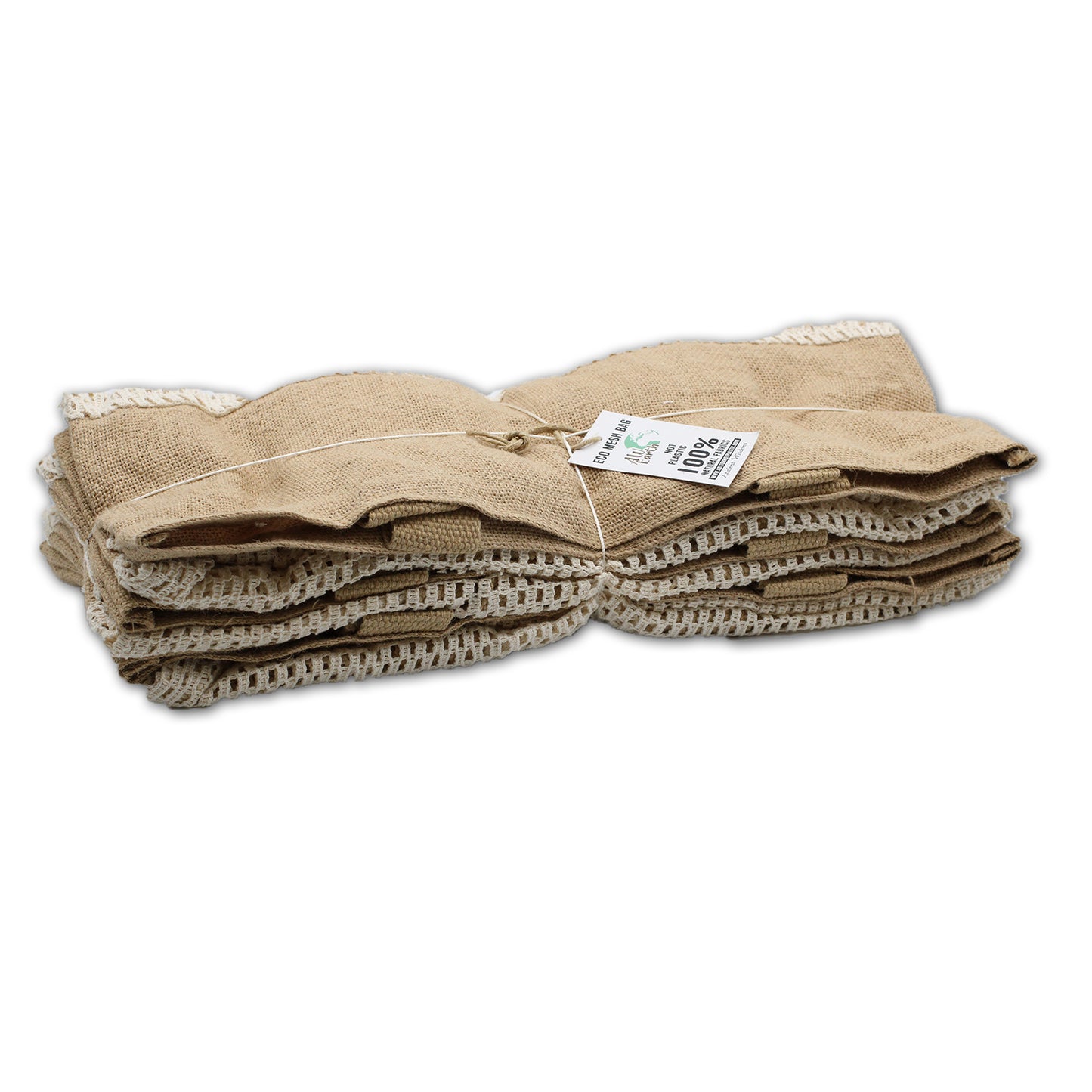Pure Soft Jute & Cotton Mesh Bags - ShopGreenToday