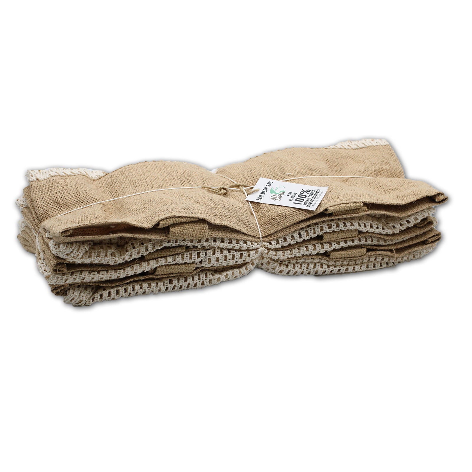 Pure Soft Jute & Cotton Mesh Bags - ShopGreenToday
