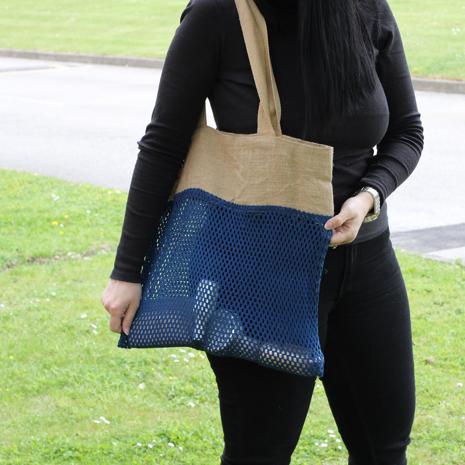 Pure Soft Jute & Cotton Mesh Bags - ShopGreenToday