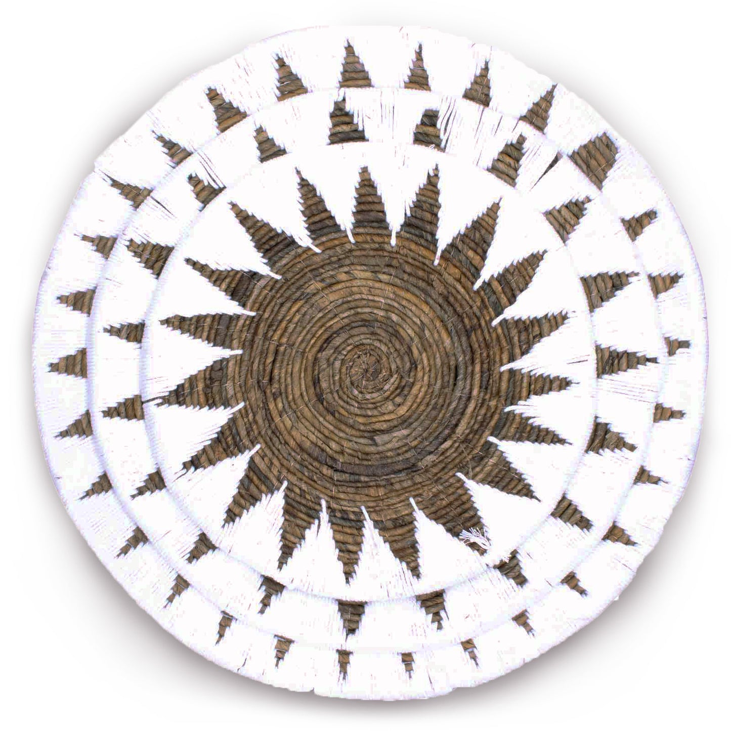 Set of 3 Seagrass Bowls Wall Art - Cream or Black