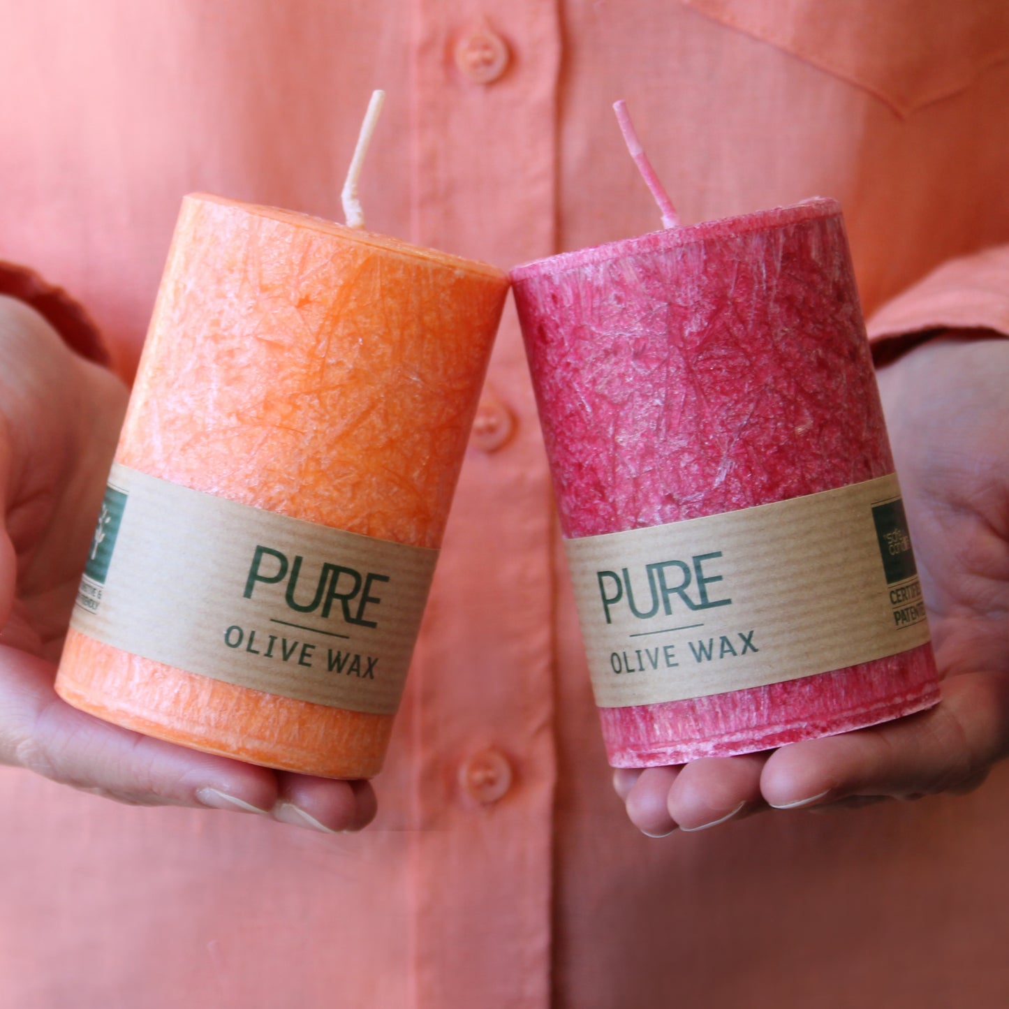 Vegan Pure Olive Wax Candles - 90 x 60