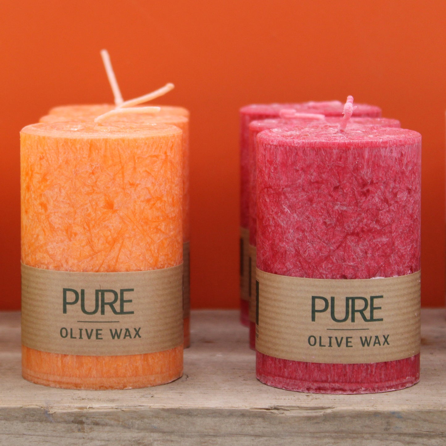 Vegan Pure Olive Wax Candles - 90 x 60