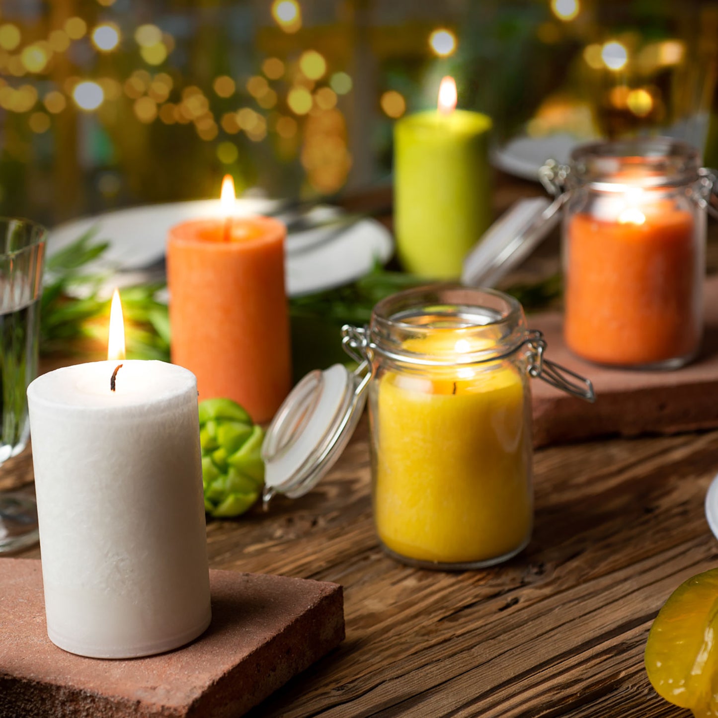 Vegan Pure Olive Wax Candles - 90 x 60