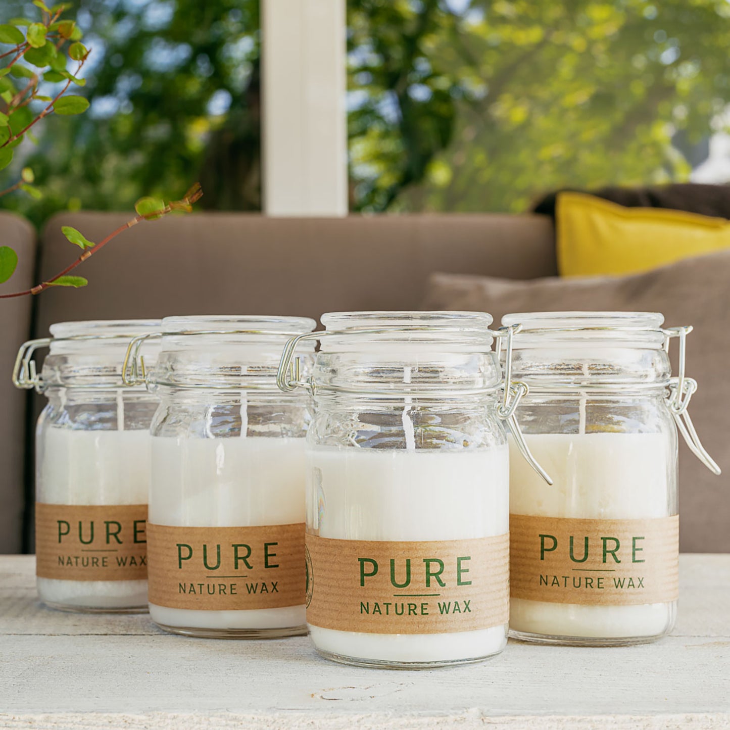 Vegan Pure Olive Wax Candle Jars