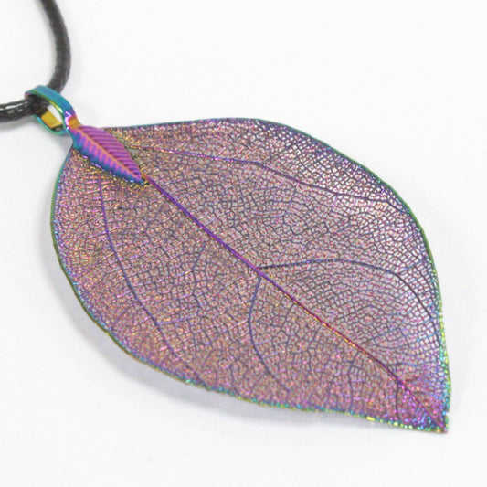 Necklace - Bravery Leaf - Multicoloured - ShopGreenToday