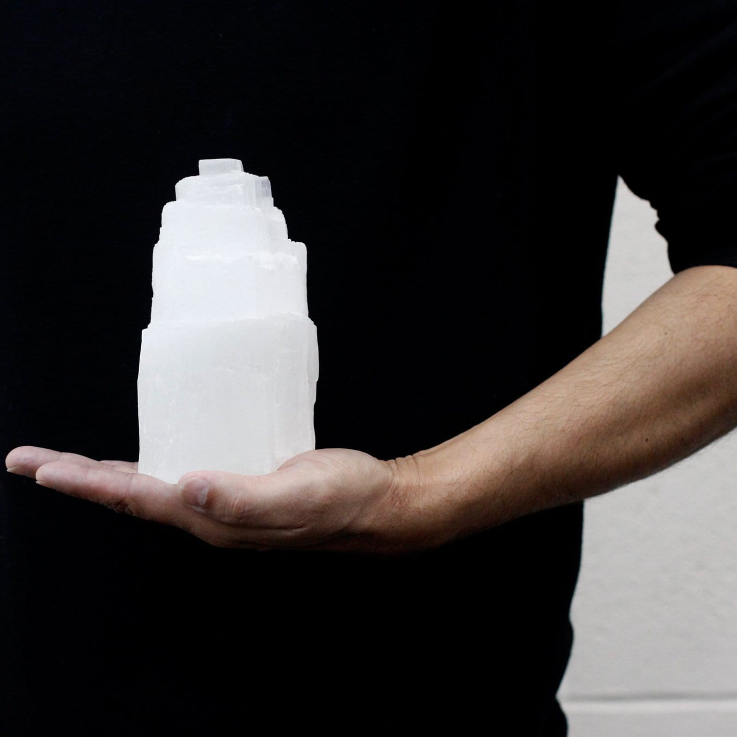 Natural Selenite Tower Lamps - ShopGreenToday