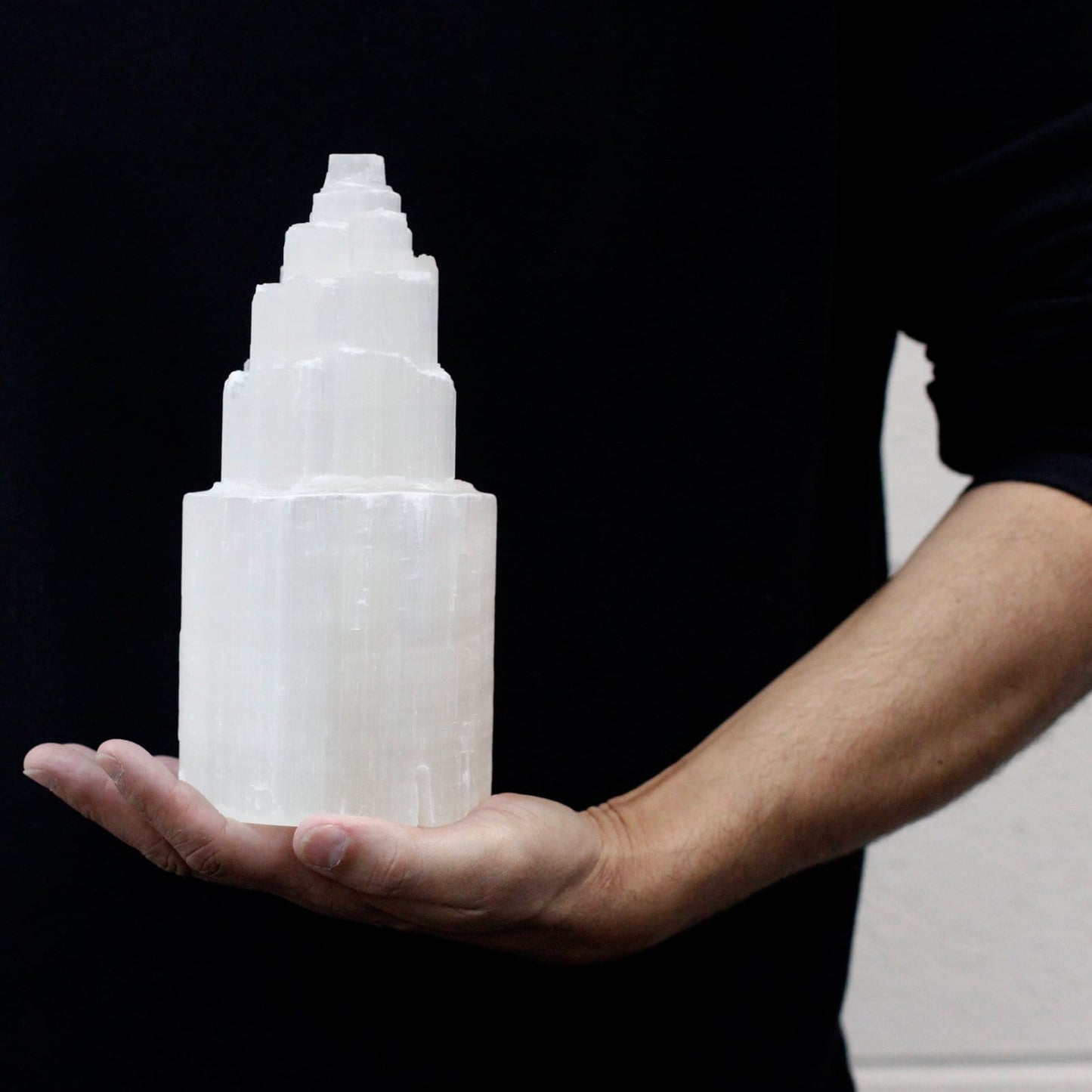 Natural Selenite Tower Lamps - ShopGreenToday