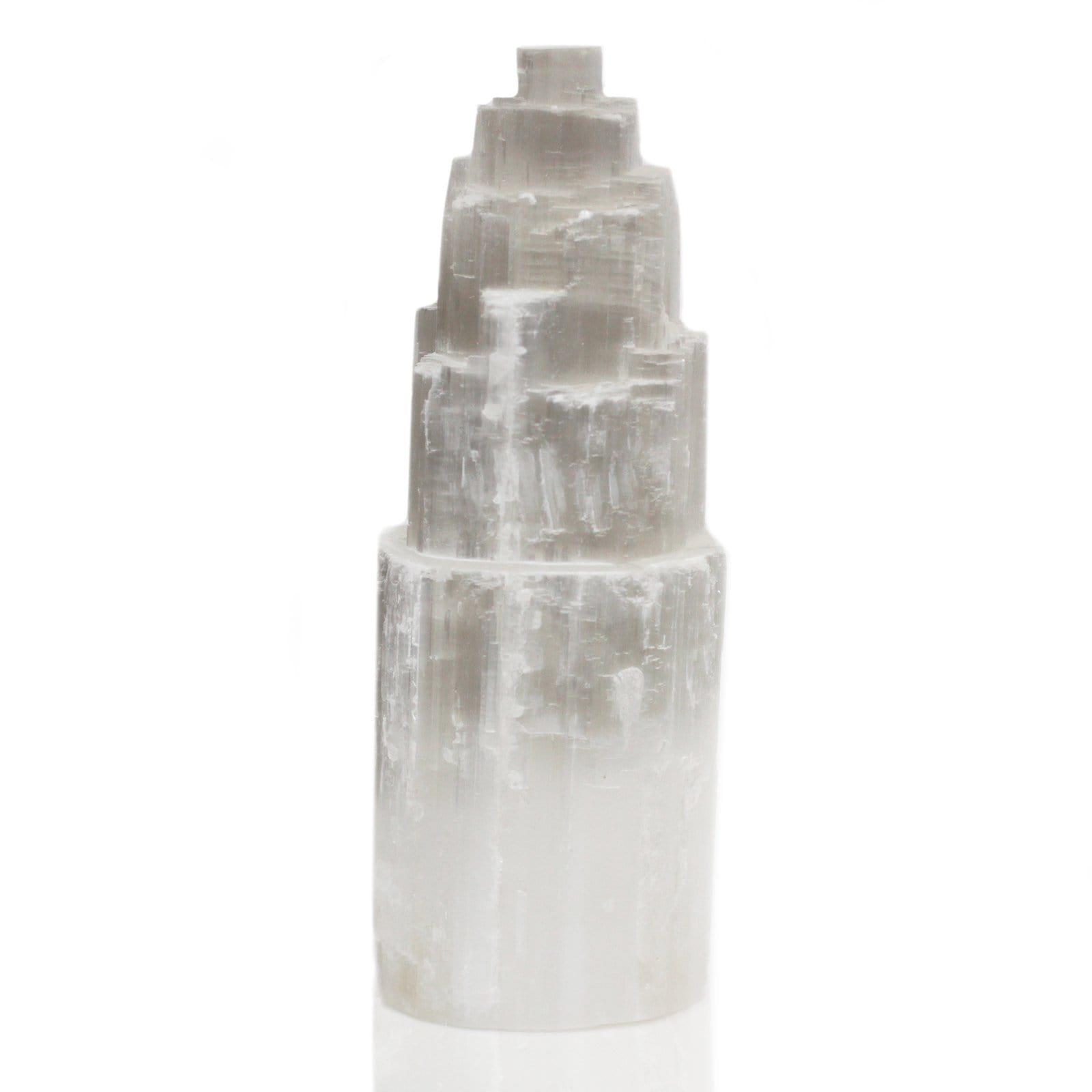 Natural Selenite Tower Lamps - ShopGreenToday
