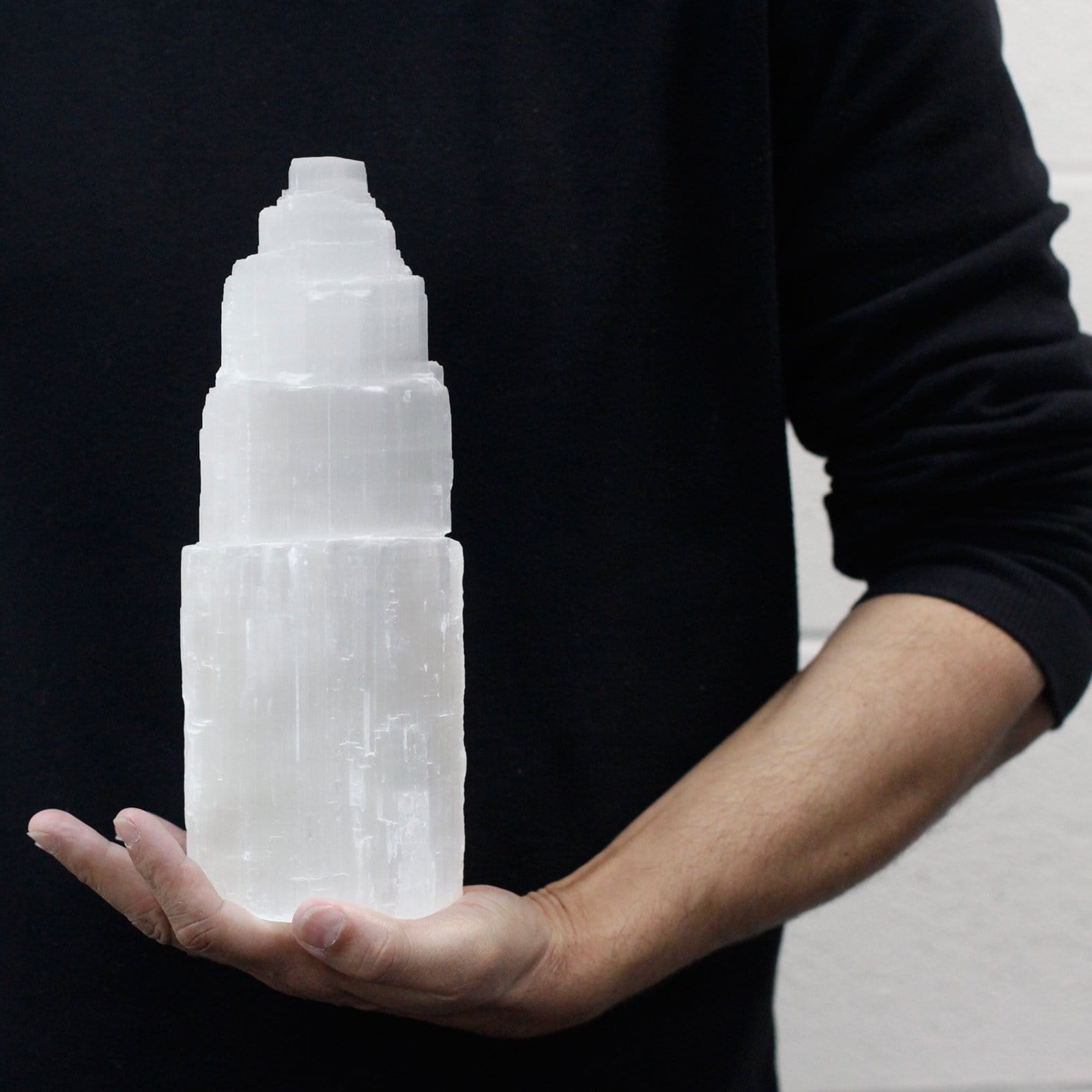 Natural Selenite Tower Lamps - ShopGreenToday