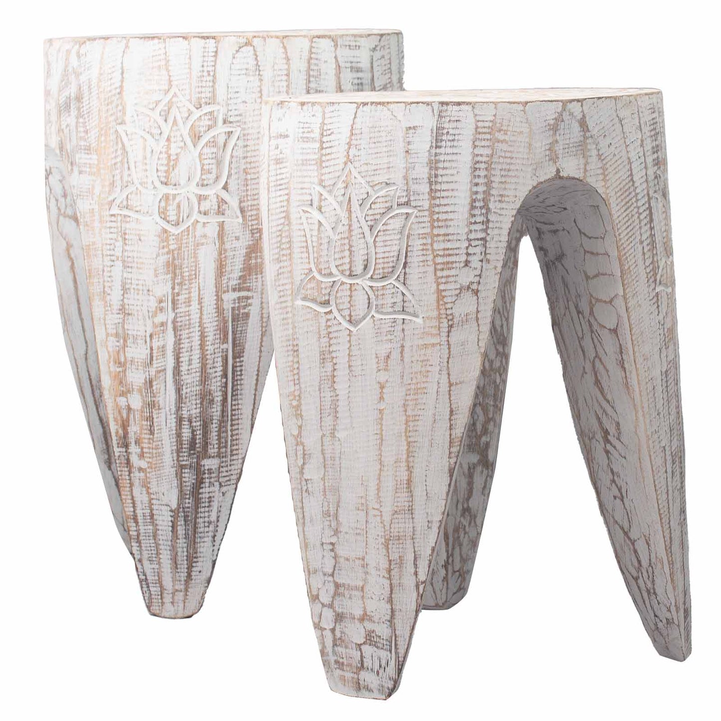Interlocking Wooden Tribal Tables / Stools - Large