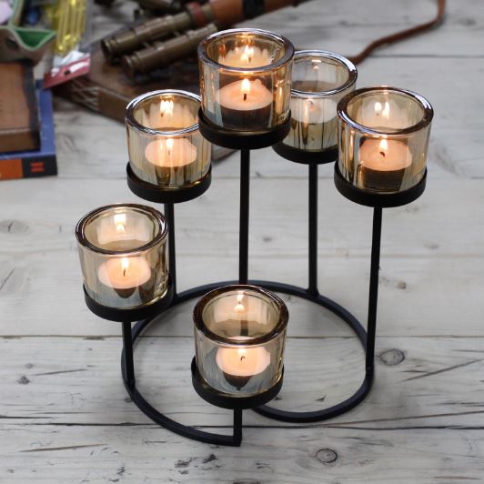 Centerpiece Iron Votive Candle Holders